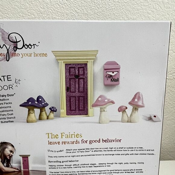 Neiman Marcus Ultimate Little Fairy Door Kit Set for Girls Room Fairy Mailbox - Picture 14 of 14